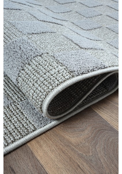 Coco Bukle Kaymaz Toz Vermez Dokuma Gri Halı Iskandinav Yolluk fiyatları