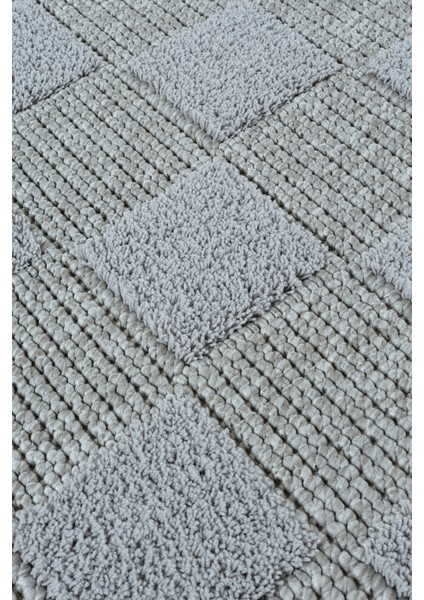 Coco Bukle Kaymaz Toz Vermez Dokuma Gri Halı Iskandinav Yolluk fırsatları