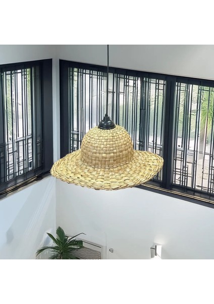 Özel Üretim Doğal El Yapımı Hasır Avize