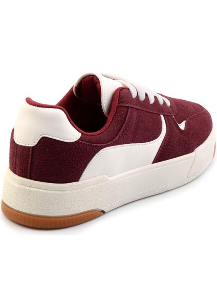 Bordo Süet Kadın Sneaker K01591511502