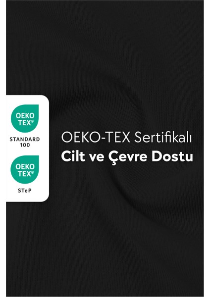 %100 Pamuk Penye Lastikli Çarşaf - Tek Kişilik | Fitted - Siyah - 100 x 200 cm