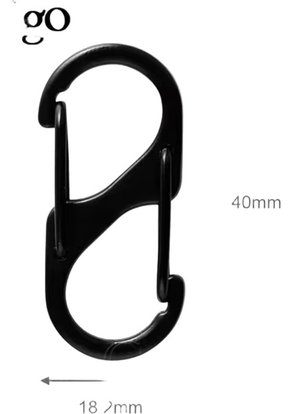 5 Adet Mini S Karabina Anahtarlık Yapış Kanca Bahar Klip Paracord Ipi Asılı Anti-Hırsızlık Anahtarlık Anahtarlık Aksesuarları 32 ~ 60MM (Yurt Dışından)
