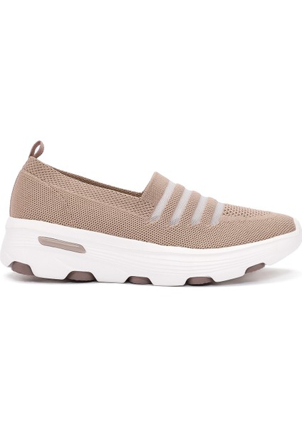 Zero Kadın Bej Kumaş Casual Sneaker 25SFE49526F