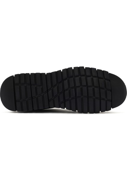 Erkek Siyah Bağcıklı Deri Comfort Casual Ayakkabı 25SFD674918