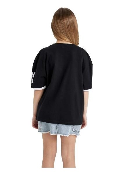 New York Oversize Kız Tişört
