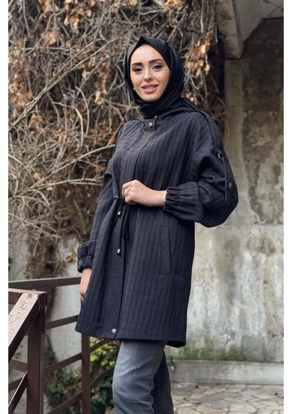 Ceket KA-A24-13048 Siyah