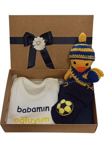 Hoşgeldin Bebek, Yenidoğan Erkek Bebek, Sarı Lacivert Taraftar Hediye Seti indirimleri