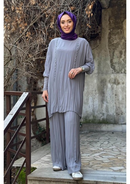 Pantolonlu Takım S-5912 Gri