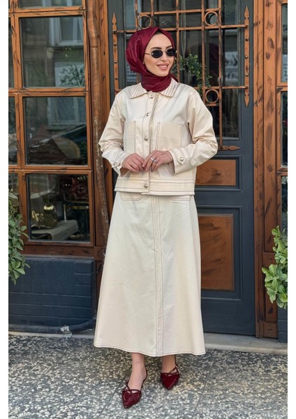 Amara Etekli Takım HLY125Y101.005 Krem