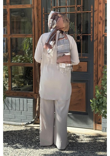 Nurcan Çetin Pantolonlu Takım 25409 Taş