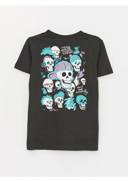 Kurukafa Baskılı Çocuk T-Shirt