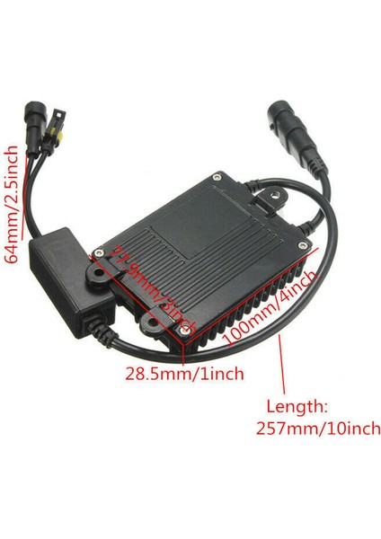 2x 12V Ince 100W Hid Balast Yedek Işık Balastı Hızlı Başlangıç Ultra Ince (Yurt Dışından)
