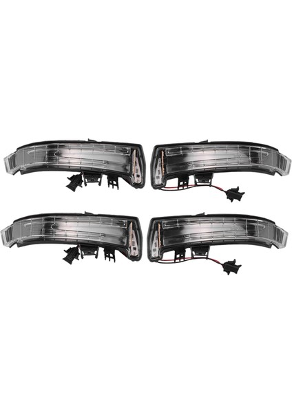 2 Çift W204 W212 W221 LED Yan Ayna Işaretleyici Dönüş Sinyal Işığı Lens 2129067401 2129067501 (Yurt Dışından)