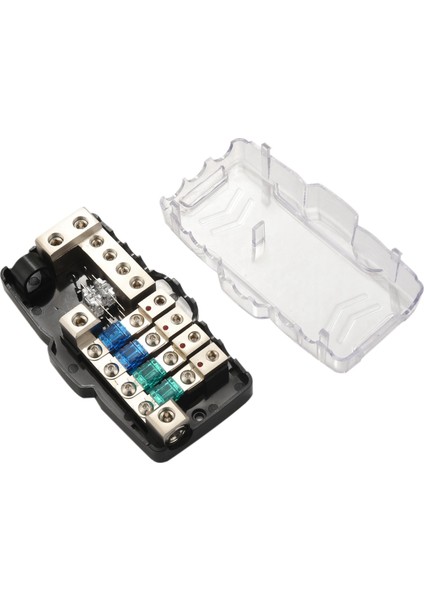 3x Çok Fonksiyonlu LED Araç Ses Stereo Anl Sigorta Tutucu Dağıtım 0/4ga 4 Yollu Sigortalar Kutusu Blok 30A 60A 80AMP (Yurt Dışından)