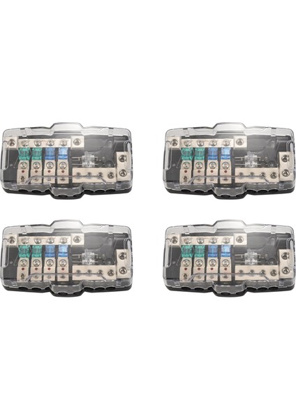 4x Çok Fonksiyonlu LED Araç Ses Stereo Anl Sigorta Tutucu Dağıtım 0/4ga 4 Yollu Sigortalar Kutusu Blok 30A 60A 80AMP (Yurt Dışından)