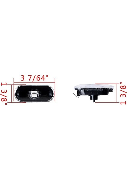 2 Adet Araba Yan Işaretleyici Dönüş Sinyali Uyarı Işığı Siyah Lamba Kapağı Mk4 Golf, B5/b5.5, (Yurt Dışından)