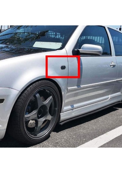 2 Adet Araba Yan Işaretleyici Dönüş Sinyali Uyarı Işığı Siyah Lamba Kapağı Mk4 Golf, B5/b5.5, (Yurt Dışından)