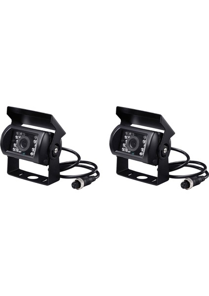 2x Havacılık Kafa Araba Dikiz Monitör Yükseltme 700TVL Ccd 18 Ir Geri Kamera 12/24V Kamyon Karavan Otobüs Için (Yurt Dışından)