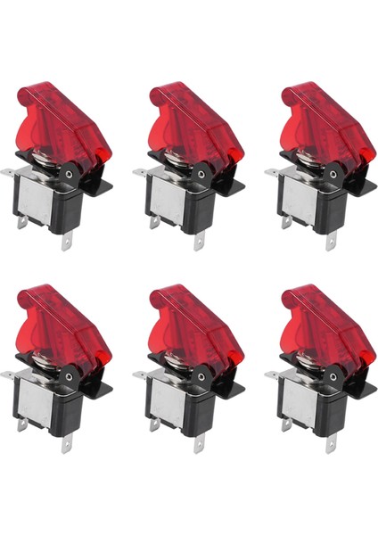 6x 12V 20A Araba Kamyon Kapağı LED Işık Spst Geçiş Rocker Anahtarı Kontrolü Açık/kapalı 2pins (Yurt Dışından)