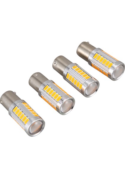 12 Adet Amber 1156PY BAU15S PY21W LED 33SMD Araba Kuyruk Dönüş Freni Ters Sinyal Ampul Y (Yurt Dışından)