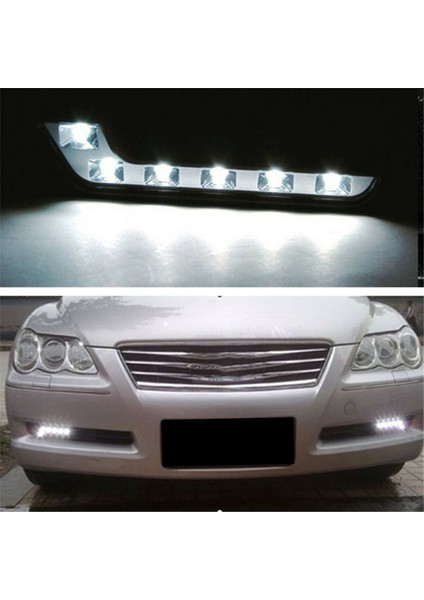 6x 12 V Süper Parlak Drl LED Gündüz Farları Arabalar Için Otomatik Su Geçirmez LED Sürüş Işıkları Sis Lambaları (Yurt Dışından) indirimleri