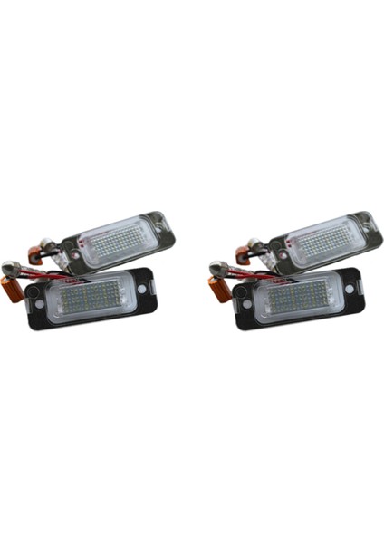 W163 W164 X164 ml Için 4x Araba LED Plaka Işığı Plaka Işığı (Yurt Dışından)