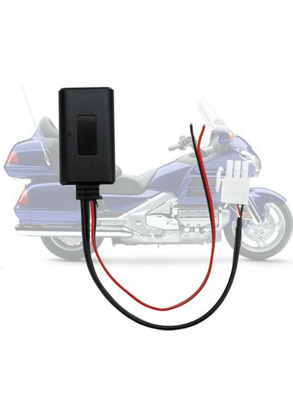 GL1800 Goldwing Için 2x Bluetooth Modülü Radyo Stereo Aux Müzik Kablosu Adaptörü (Yurt Dışından)