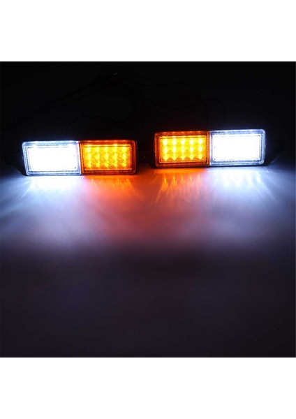8 Adet 12 V 30 LED Araç Kamyon Boğa Çubuğu Işık Bullbar Ön Tampon Işık Ön Gösterge Park Lambası Sinyal Ampul Römork (Yurt Dışından)