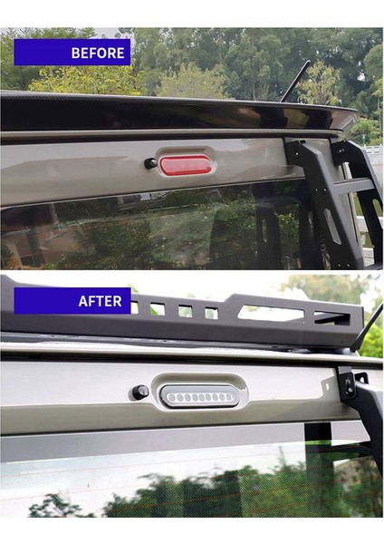 2x Araba LED Fren Işık Lambası Jimny JB64 JB74 2019-2021 Arka Kuyruk Işık Merkezi Yüksek Seviye Üçüncü Işık (Yurt Dışından)
