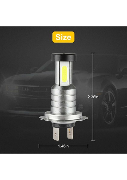 4x H7 LED Far Ampul Kiti Yüksek Düşük Huzmeli 100W 30000LM Süper Parlak 6000K Beyaz (Yurt Dışından)