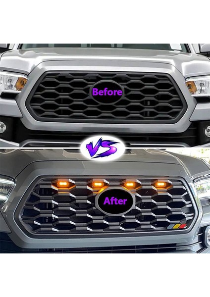 Off Road Sport 2020 2021 Dış Izgara Lambaları Için 12PCS LED Ön Izgara Işıkları, (Yurt Dışından)