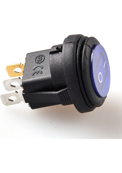 25 Adet 12V 20A Su Geçirmez Yuvarlak Açma/kapama Rocker Anahtarı Araba Oto Tekne Spst (Yurt Dışından)