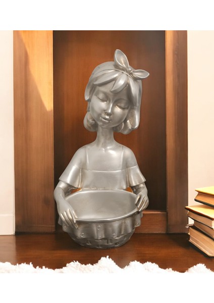 14 cm -30 cm Ebatlarında Kırılmaz Polyester,sepetli Kız Biblosu