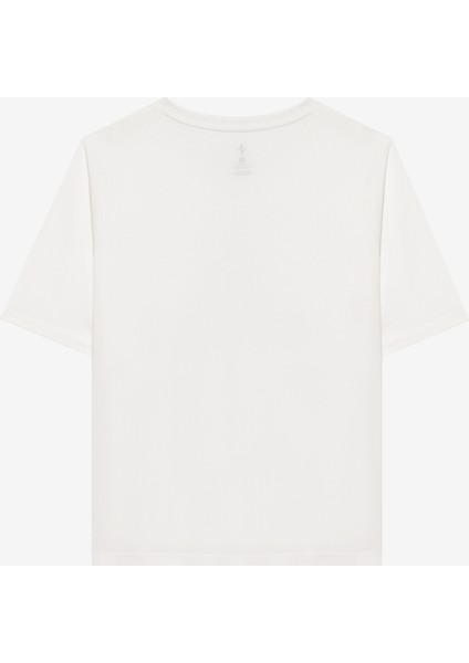 W Lounge Regular Crew Neck T-Shirt Unisex Off White Tshirt S2510327-102 fiyatları