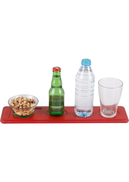 Bardak Altlığı Şişelik ve Çerezlik Masaüstü Coaster Bottle And Snack Holder Rainbow Vegan 9,5X42 cm fiyatları