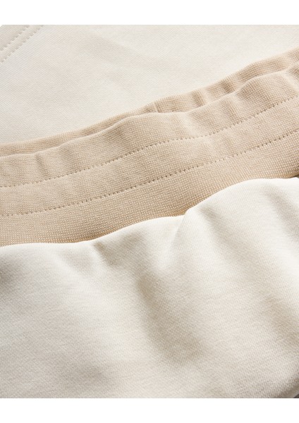W Diagonal Lw Fleece Sweatshort Kadın Off White Şort S2510049-102