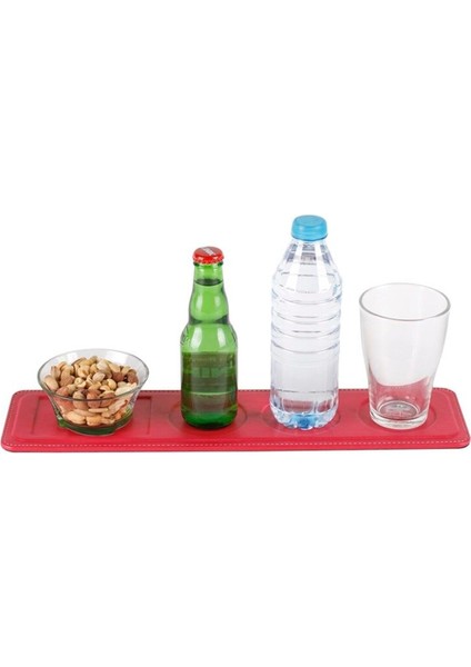 Bardak Altlığı Şişelik ve Çerezlik Masaüstü Coaster Bottle And Snack Holder Rainbow Vegan 9,5X42 cm fiyatları