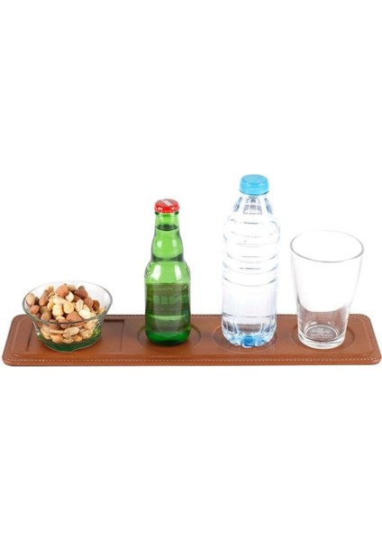 Bardak Altlığı Şişelik ve Çerezlik Masaüstü Coaster Bottle And Snack Holder Rainbow Vegan 9,5X42 cm fiyatları