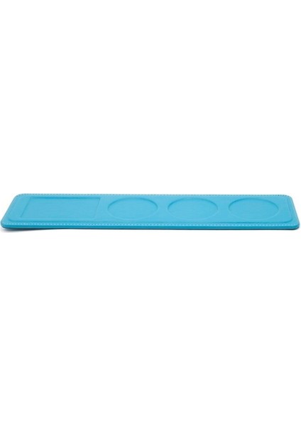 Bardak Altlığı Şişelik ve Çerezlik Masaüstü Coaster Bottle And Snack Holder Rainbow Vegan 9,5X42 cm