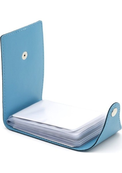 Kredi Kartlık 20 Kart Kapasiteli Yatay Credit Card Holder Rainbow Vegan 7X10,5 cm
