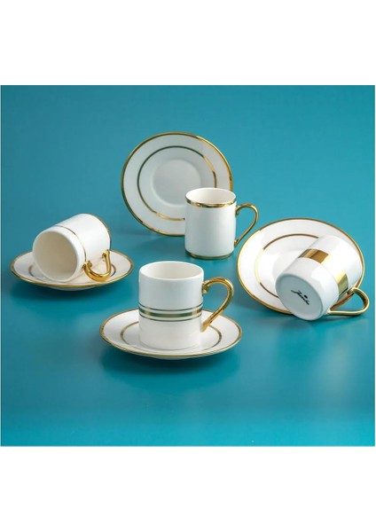 Luces Gold 4 Kişilik Kahve Fincan Takımı