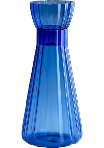 Menashop Bloom Mavi Başucu Sürahisi