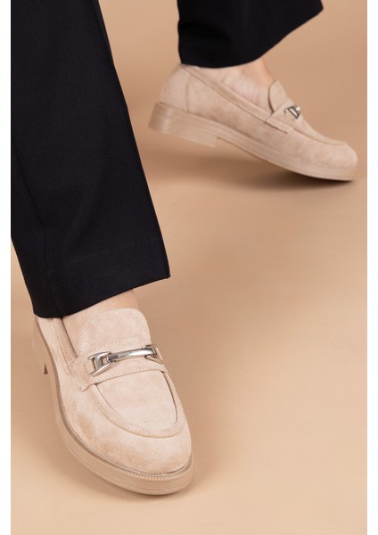 Akpan Kadın Vizon Süet Loafer PC-54169 fiyatları
