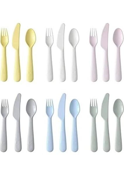 704.613.85 Kalas 18 Parça Sofra Takımı Seti, Karışık Renkler, Bir Çocuğun Yiyecekleri Kesmesi ve Bölmesi Daha Kolay, Çocukların Küçük Ellerinde Tutması Kolay, Bıçağın Tırtıklı Kenarı Vardır fiyatları
