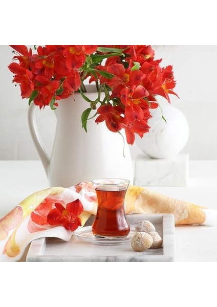 Menashop Demet 12'li Çay Seti, Lv-Demets1, Dmt 303, Şeffaf