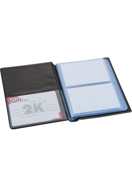 Kartvizit Albümü 2 Sıralı 80 Kartlık Business Card Album 11X13,5 cm