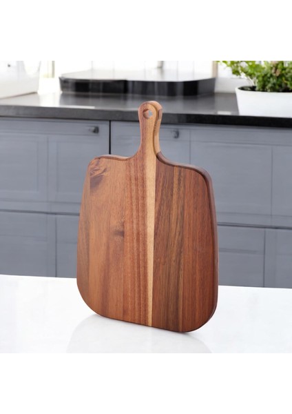 Menashop Akasya Kesme Tahtası Antibakteriel Yıkanabilir Doğrama Tahtası Dikdörtgen | Yıkanabilir Akasya Kesme Tahtası, Hijyenik ve Dayanıklı Doğrama Işleriniz Için Ideal (30 * 19,8 * 1.8cm)