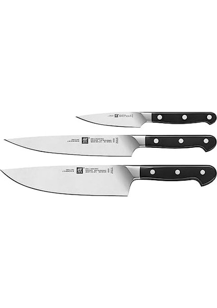 3 Parça Bıçak Seti, Paslanmaz Çelik, Siyah-Gri fiyatları