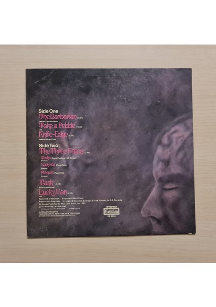 Emerson Lake & Palmer - Emerson Lake & Palmer - 1971 -Dönem Baskı Plak - Longplay - Lp