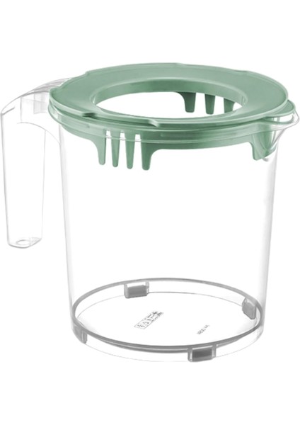 Menashop 1600 ml Kapaklı ve Ölçülü Mikser Kabı - Koruma Kapaklı, Bpa Içermez, Gıdayla Temasa Uygun, Sağlıklı ve Pratik Tasarım - Karışık Renk